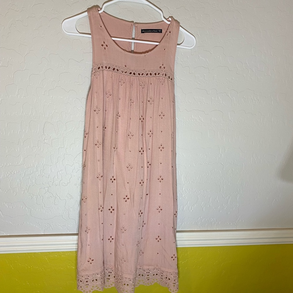 Abercrombie & Fitch Eyelet Sleeveless Dress